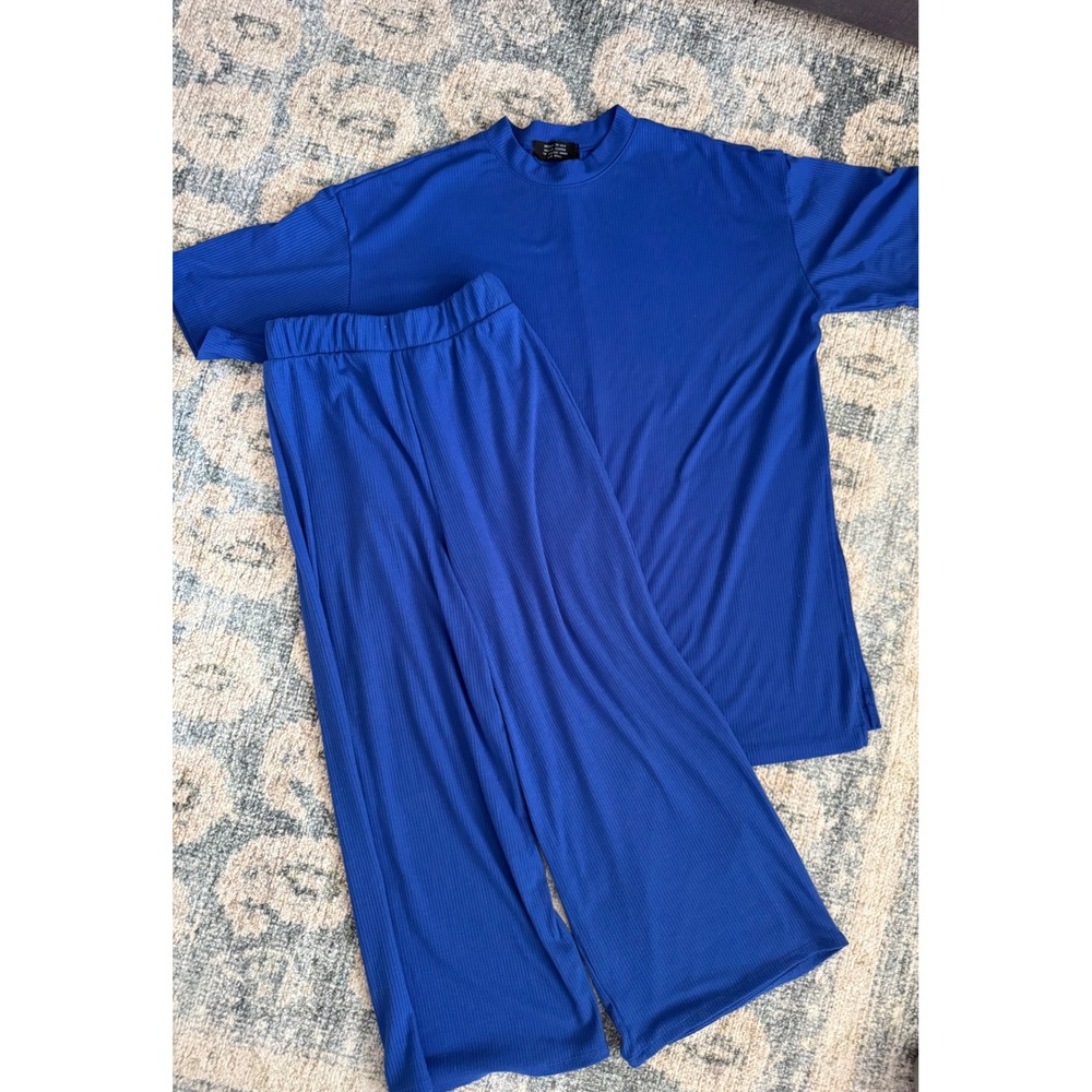 Dressed in LALA Lex Ribbed Playsuit Small Top XS Bottoms Great Condition